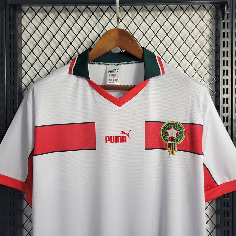 Morocco 🇲🇦 1998 World Cup Away Jersey. - World Cup Retro Soccer Shop
