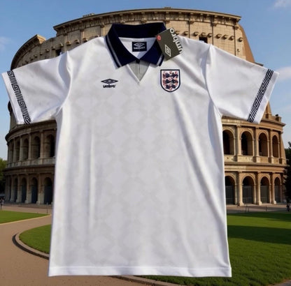 England 🏴󠁧󠁢󠁥󠁮󠁧󠁿 1990 “Italia 90” Home Jersey. - World Cup Retro Soccer Shop