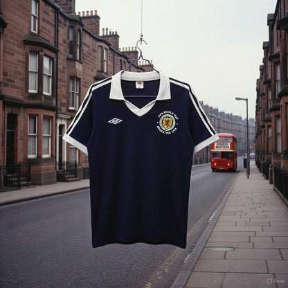 Scotland 🏴󠁧󠁢󠁳󠁣󠁴󠁿 1978 World Cup Home Jersey. - World Cup Retro Soccer Shop