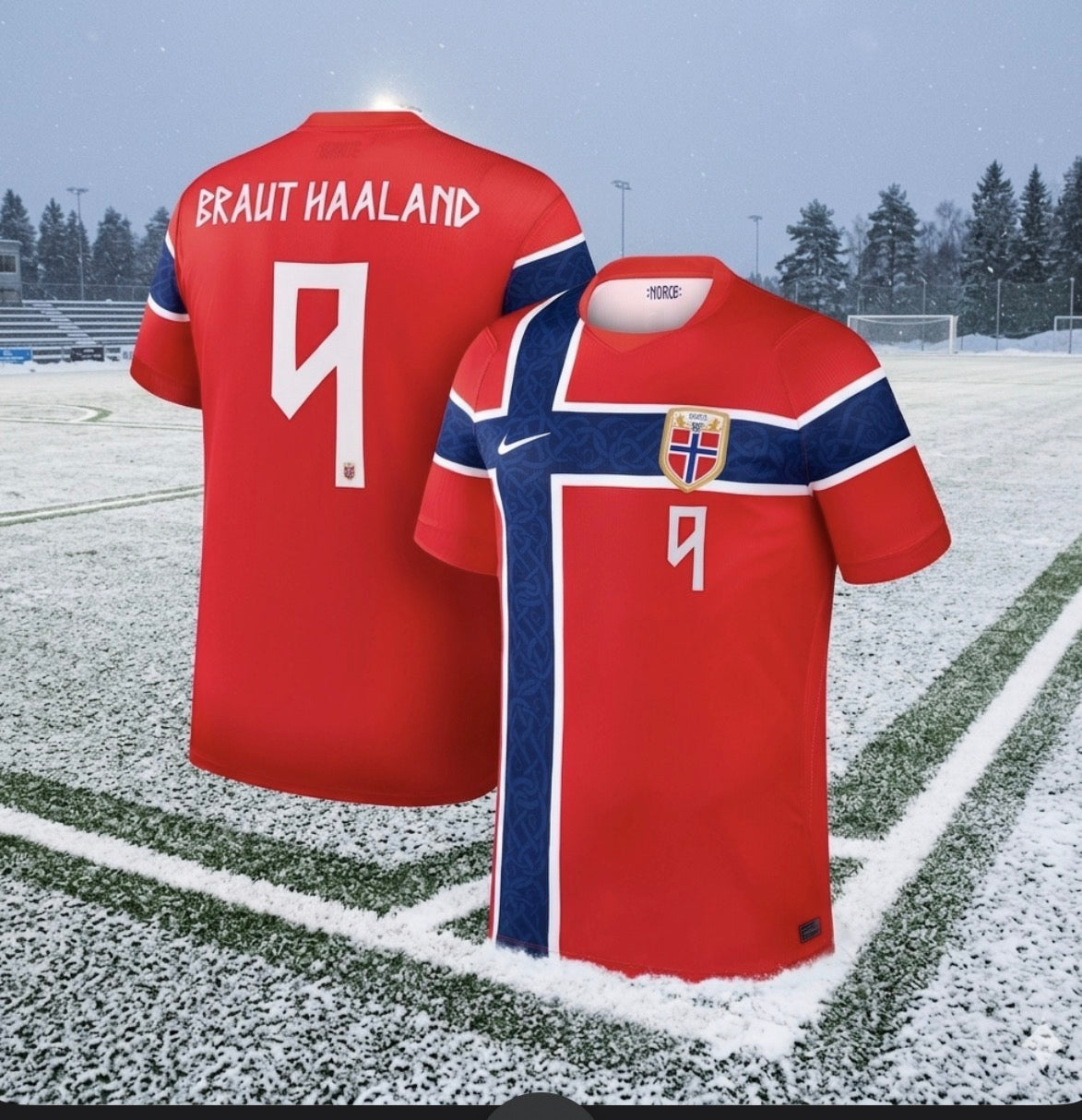 Norway 🇳🇴 2026 World Cup Kids Kit Set, Home Jersey Shorts & Socks.
