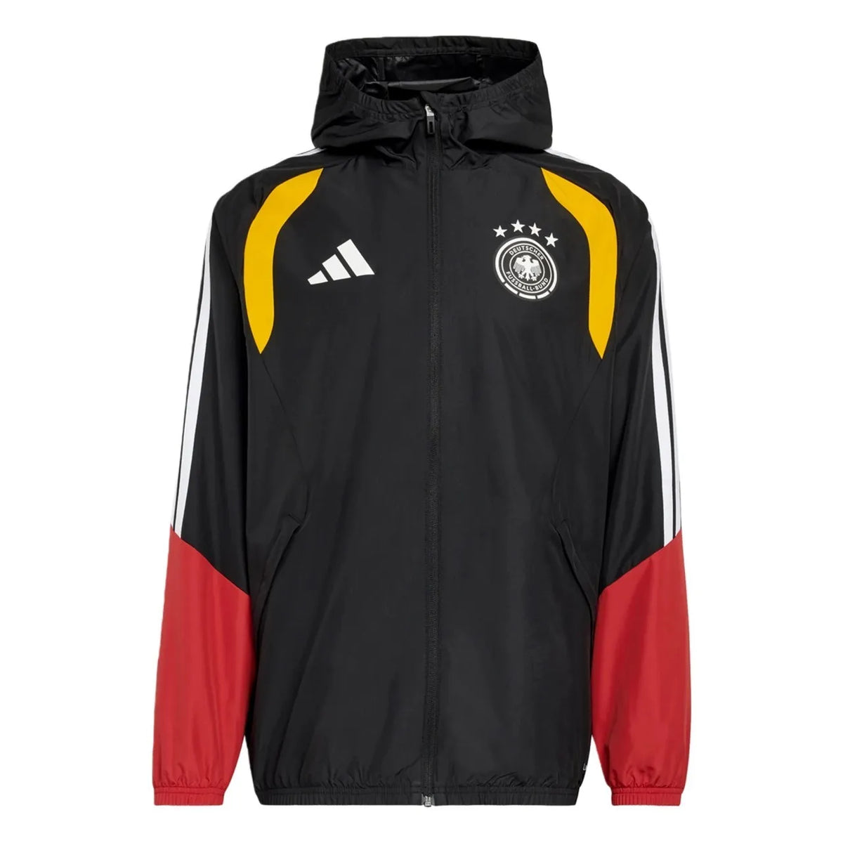 Germany 2026 all weather track jacket, long sleeve, made by World Cup Retro Soccer Shop, with a sporty design and team logo.