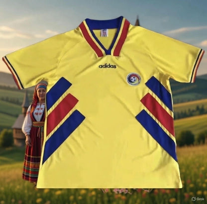 Romania 🇷🇴 1994 World Cup Home Jersey. - World Cup Retro Soccer Shop