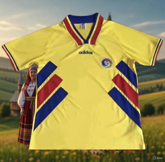 Romania 🇷🇴 1994 World Cup Home Jersey. - World Cup Retro Soccer Shop