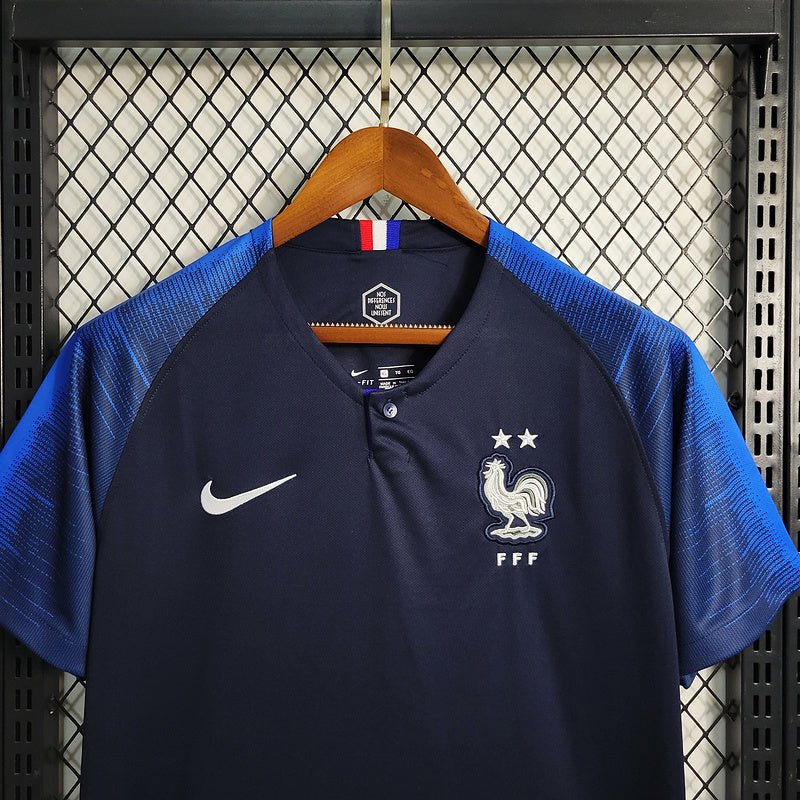 France 🇫🇷 2018 World Cup Champions Home Jersey. - World Cup Retro Soccer Shop