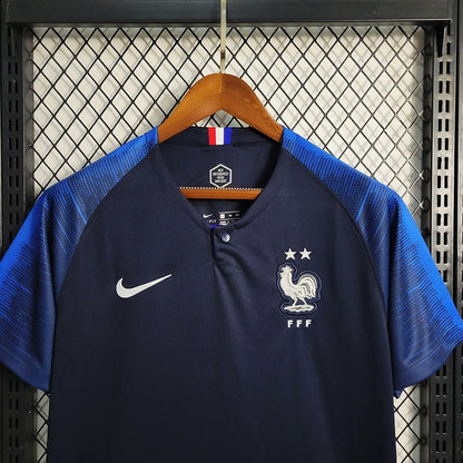 France 🇫🇷 2018 World Cup Champions Home Jersey. - World Cup Retro Soccer Shop