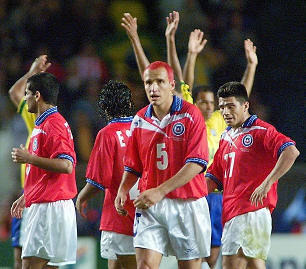 Chile 🇨🇱 1998 World Cup Long Sleeve Home Jersey. - World Cup Retro Soccer Shop