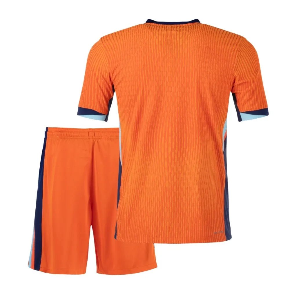 Netherlands 🇳🇱 Euro 2024 Kids Kit Set, Home Jersey Shorts & Socks. - World Cup Retro Soccer Shop