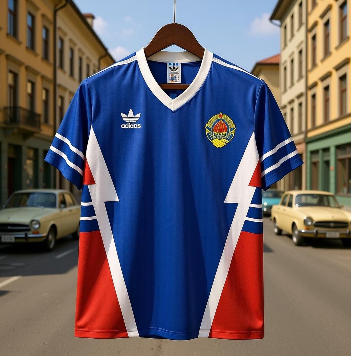 Yugoslavia 1990 World Cup Home Jersey. - World Cup Retro Soccer Shop