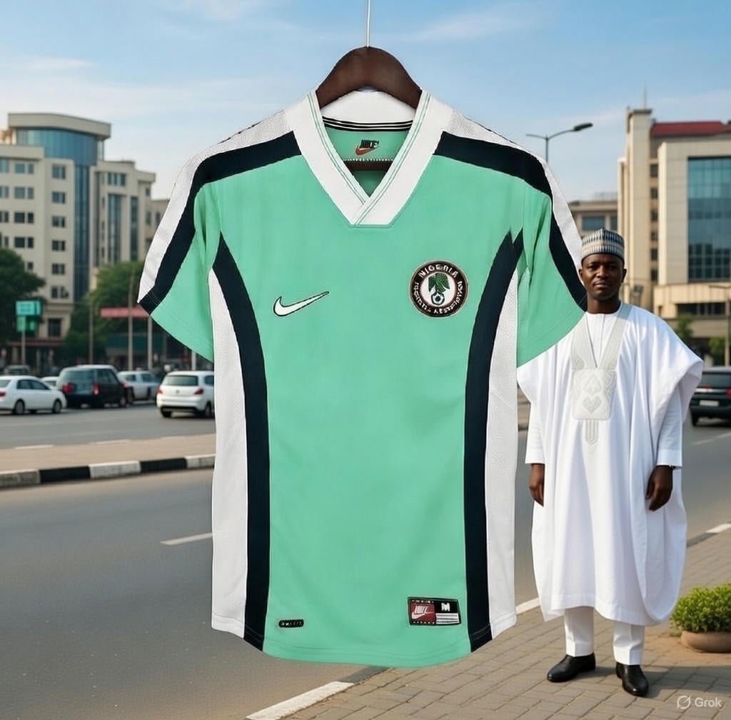 Nigeria 🇳🇬 1998 World Cup Home Jersey. - World Cup Retro Soccer Shop
