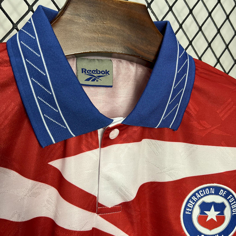 Chile 🇨🇱 1998 World Cup Long Sleeve Home Jersey.