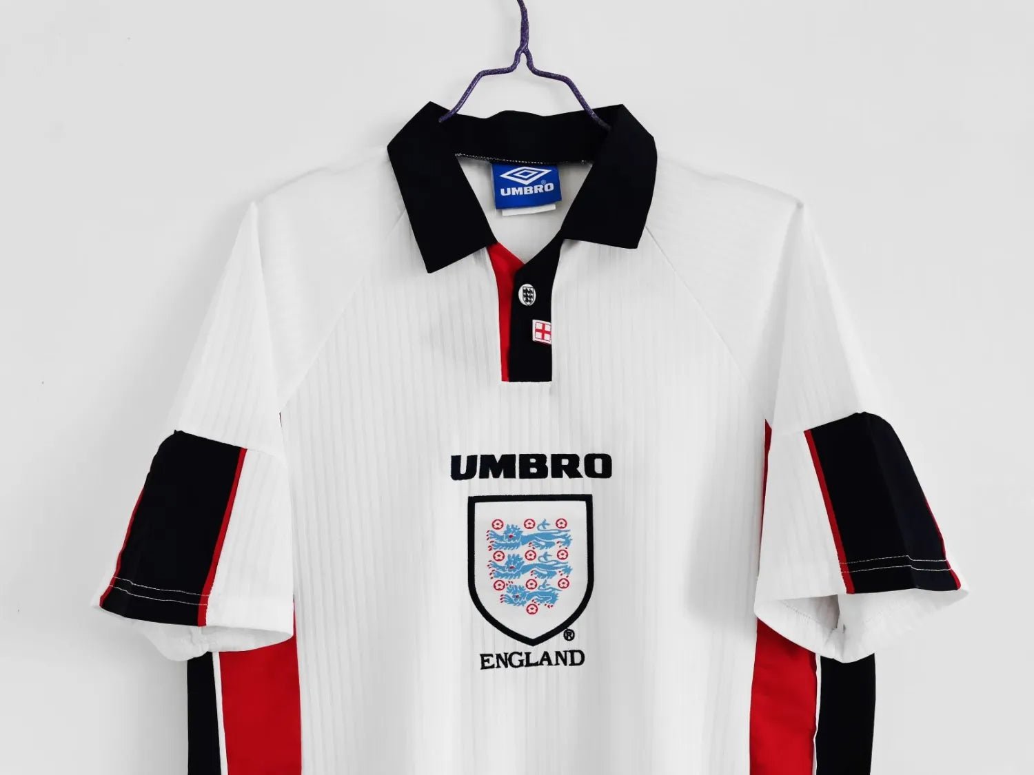 England 🏴󠁧󠁢󠁥󠁮󠁧󠁿 1998 World Cup Home Jersey. - World Cup Retro Soccer Shop