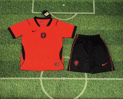 Netherlands 🇳🇱 2026 World Cup Kids Kit Set, Home Jersey Shorts & Socks.