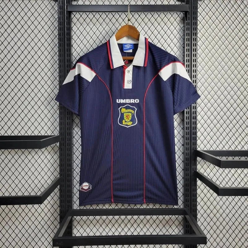 Scotland 🏴󠁧󠁢󠁳󠁣󠁴󠁿 World Cup 1998 Home Jersey. - World Cup Retro Soccer Shop