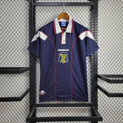 Scotland 🏴󠁧󠁢󠁳󠁣󠁴󠁿 World Cup 1998 Home Jersey. - World Cup Retro Soccer Shop