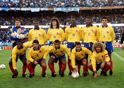Colombia 🇨🇴 1993 World Cup Home Jersey. - World Cup Retro Soccer Shop