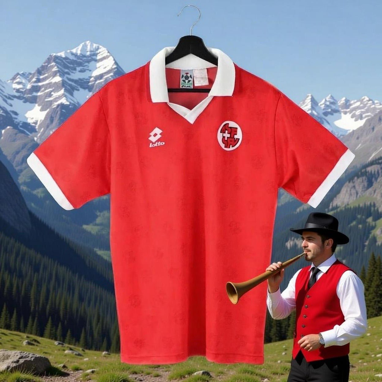 Switzerland 🇨🇭1994/96 Home Jersey. - World Cup Retro Soccer Shop