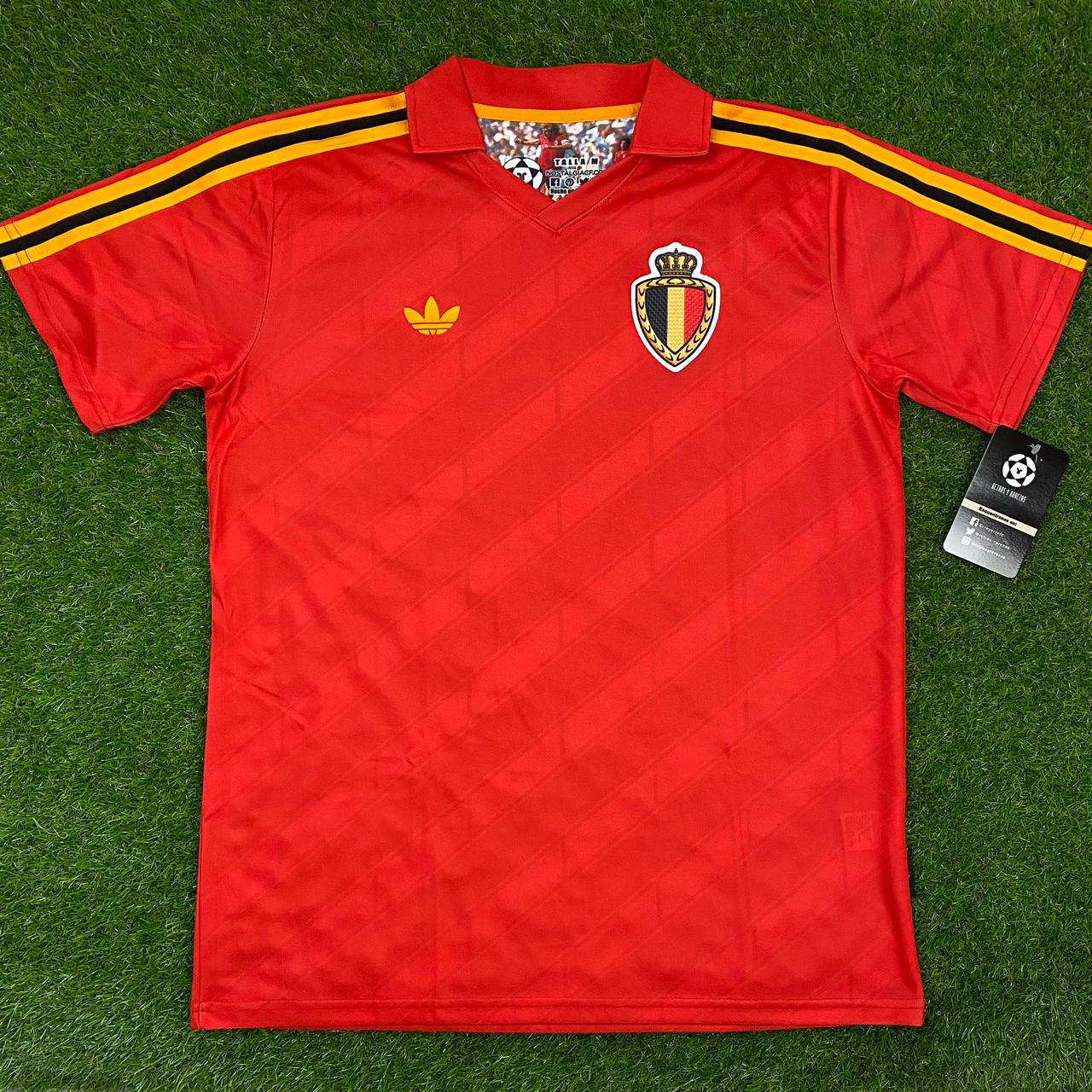 Belgium 🇧🇪 1986 World Cup Home Jersey. - World Cup Retro Soccer Shop