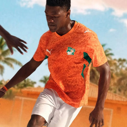 Ivory Coast 2026 World Cup home jersey, short sleeve, in white with national team logo, by World Cup Retro Soccer Shop.