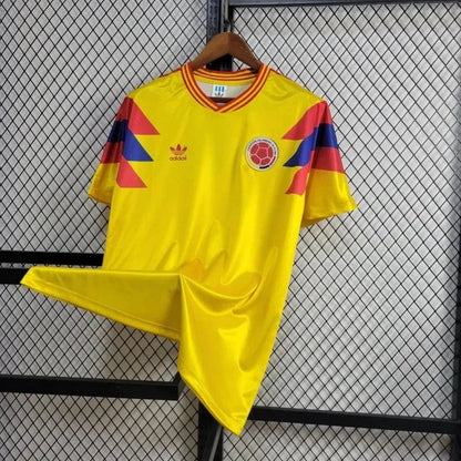 Colombia 🇨🇴 1990 World Cup Home Jersey. - World Cup Retro Soccer Shop