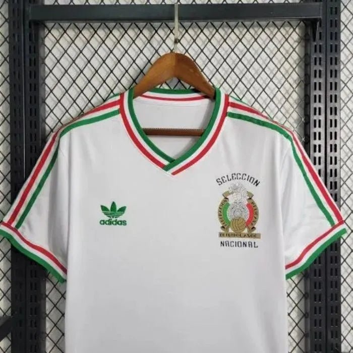 Mexico 🇲🇽 1985 Away Retro Remake Jersey. - World Cup Retro Soccer Shop