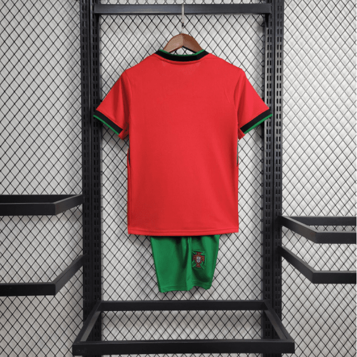 Portugal 🇵🇹 Euro 2024 Kids Kit Set, Home Jersey Shorts & Socks. - World Cup Retro Soccer Shop