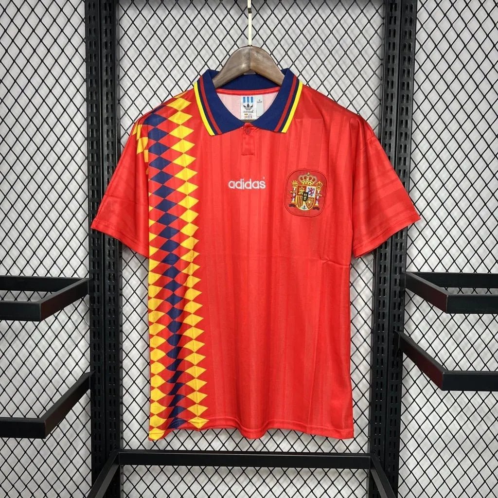 Spain 🇪🇸 1994 World Cup Home Jersey. - World Cup Retro Soccer Shop