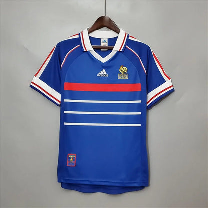 France 🇫🇷 1998 World Cup Champions Home Jersey. - World Cup Retro Soccer Shop