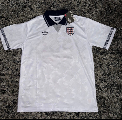 England 🏴󠁧󠁢󠁥󠁮󠁧󠁿 1990 “Italia 90” Home Jersey. - World Cup Retro Soccer Shop