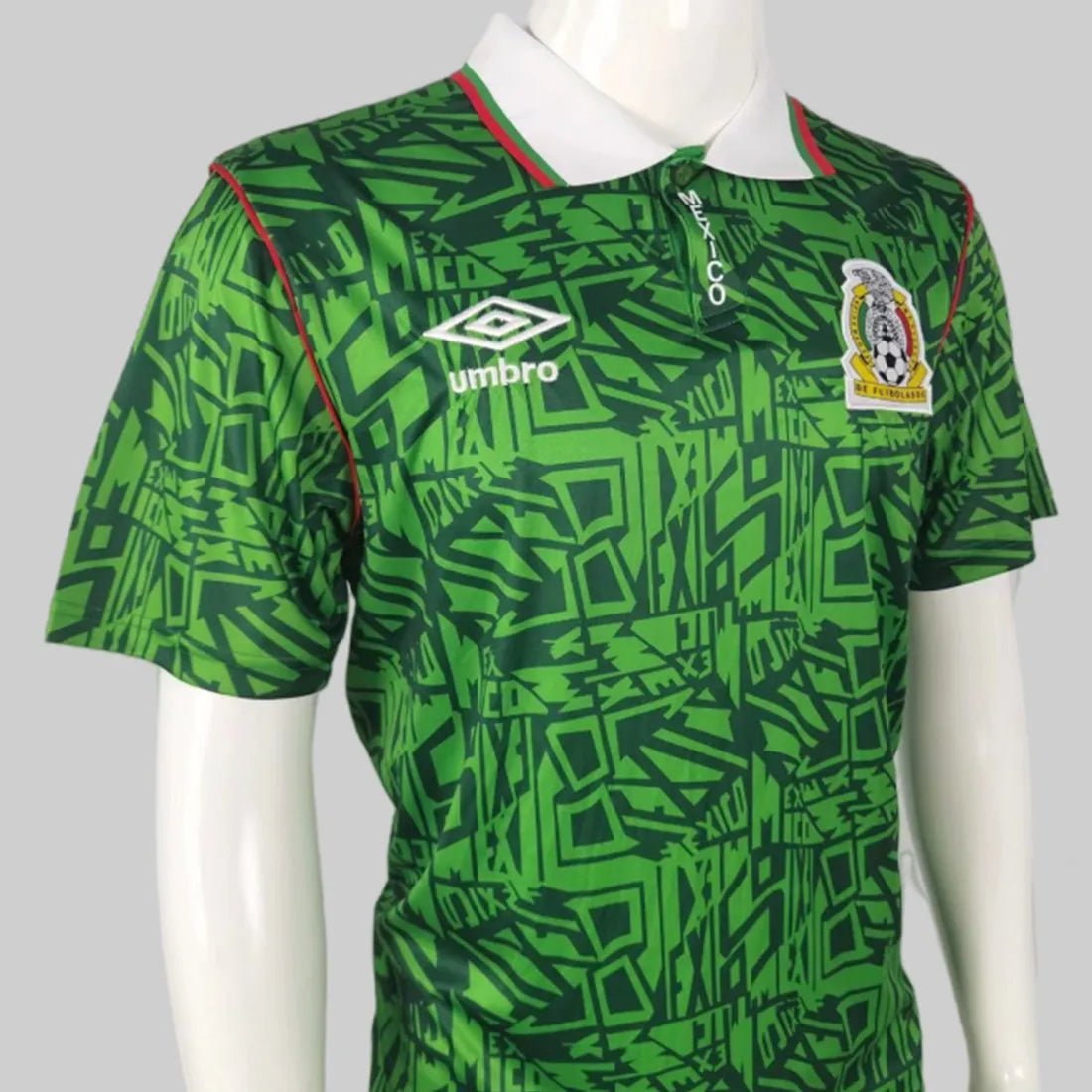 Mexico 🇲🇽 1994 World Cup Home Jersey. - World Cup Retro Soccer Shop