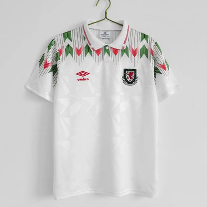 Wales 🏴󠁧󠁢󠁷󠁬󠁳󠁿 1990/92 Away Jersey. - World Cup Retro Soccer Shop
