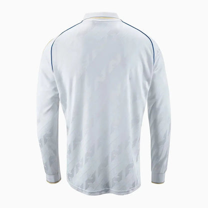 Leeds United Adidas “Lifestyler” Long Sleeve Home Retro Kit. - World Cup Retro Soccer Shop