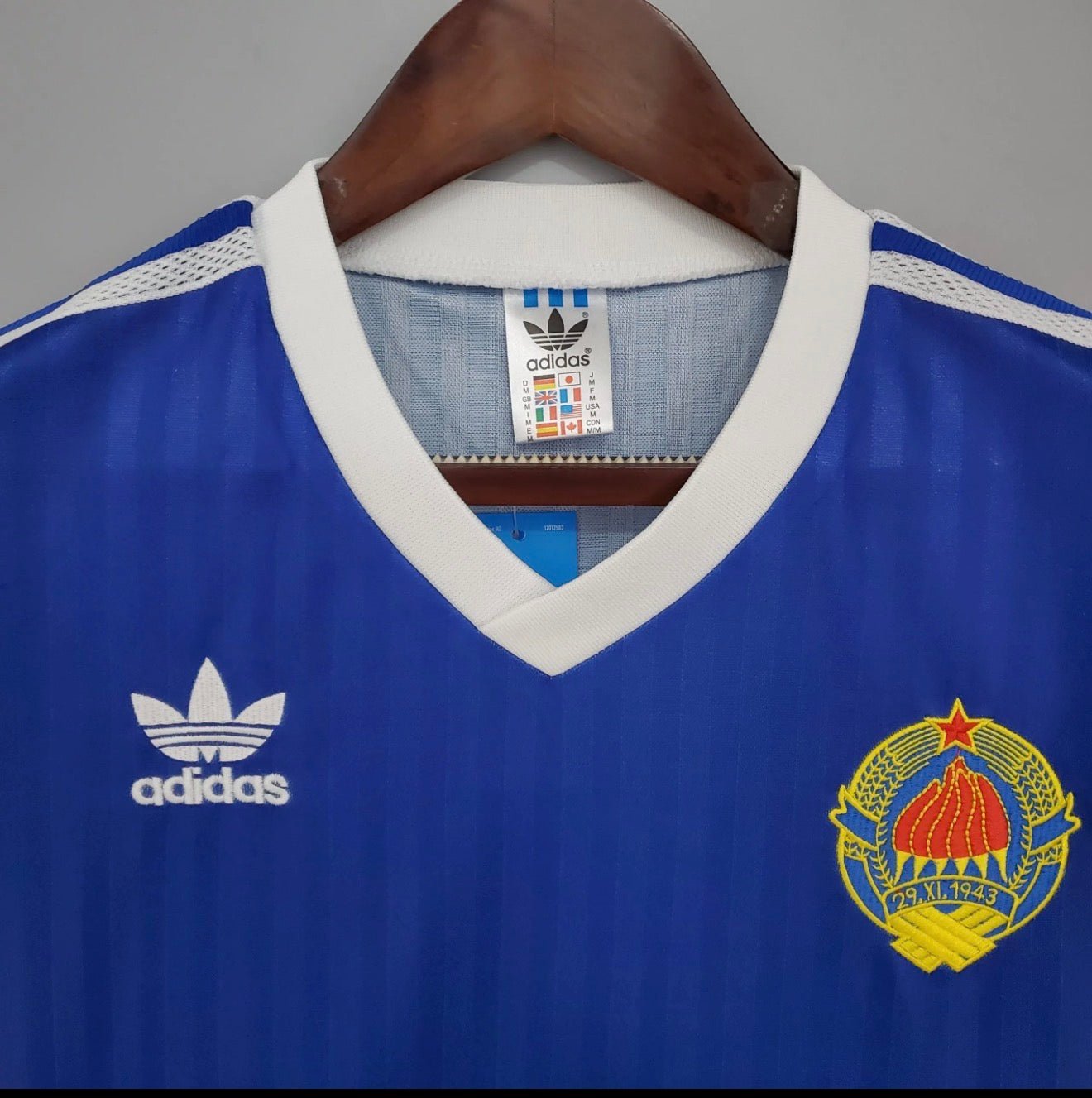 Yugoslavia 1990 World Cup Home Jersey. - World Cup Retro Soccer Shop