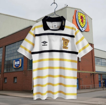 Scotland 🏴󠁧󠁢󠁳󠁣󠁴󠁿 1990 World Cup Away Jersey. - World Cup Retro Soccer Shop
