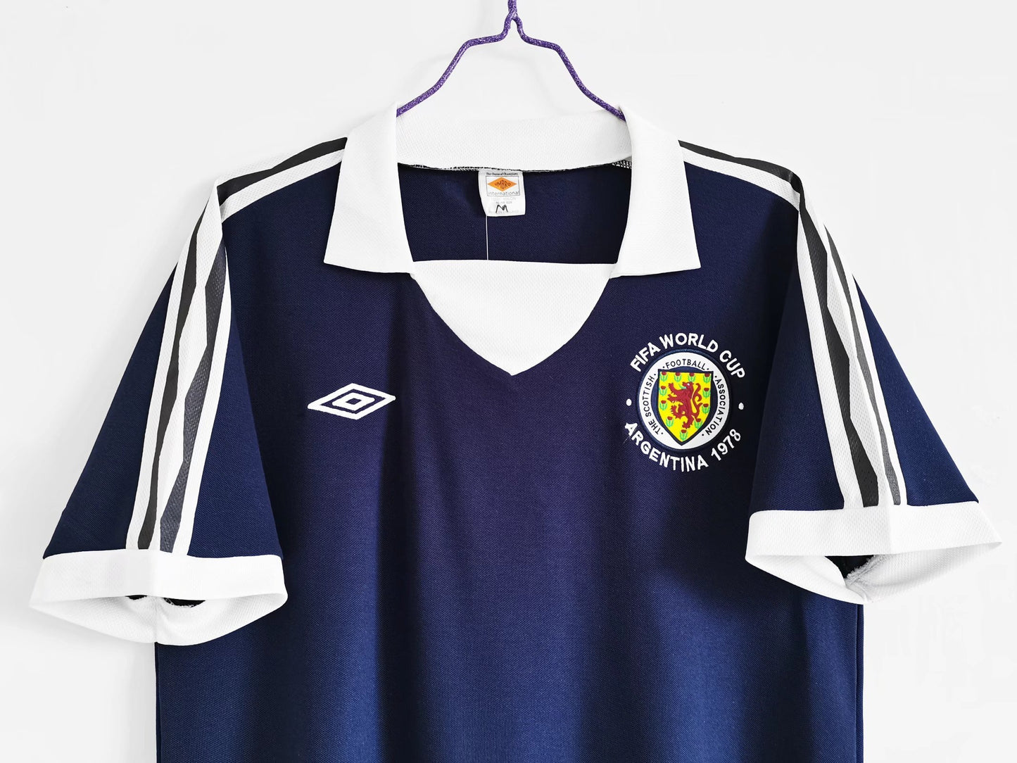 Scotland 🏴󠁧󠁢󠁳󠁣󠁴󠁿 1978 World Cup Home Jersey. - World Cup Retro Soccer Shop