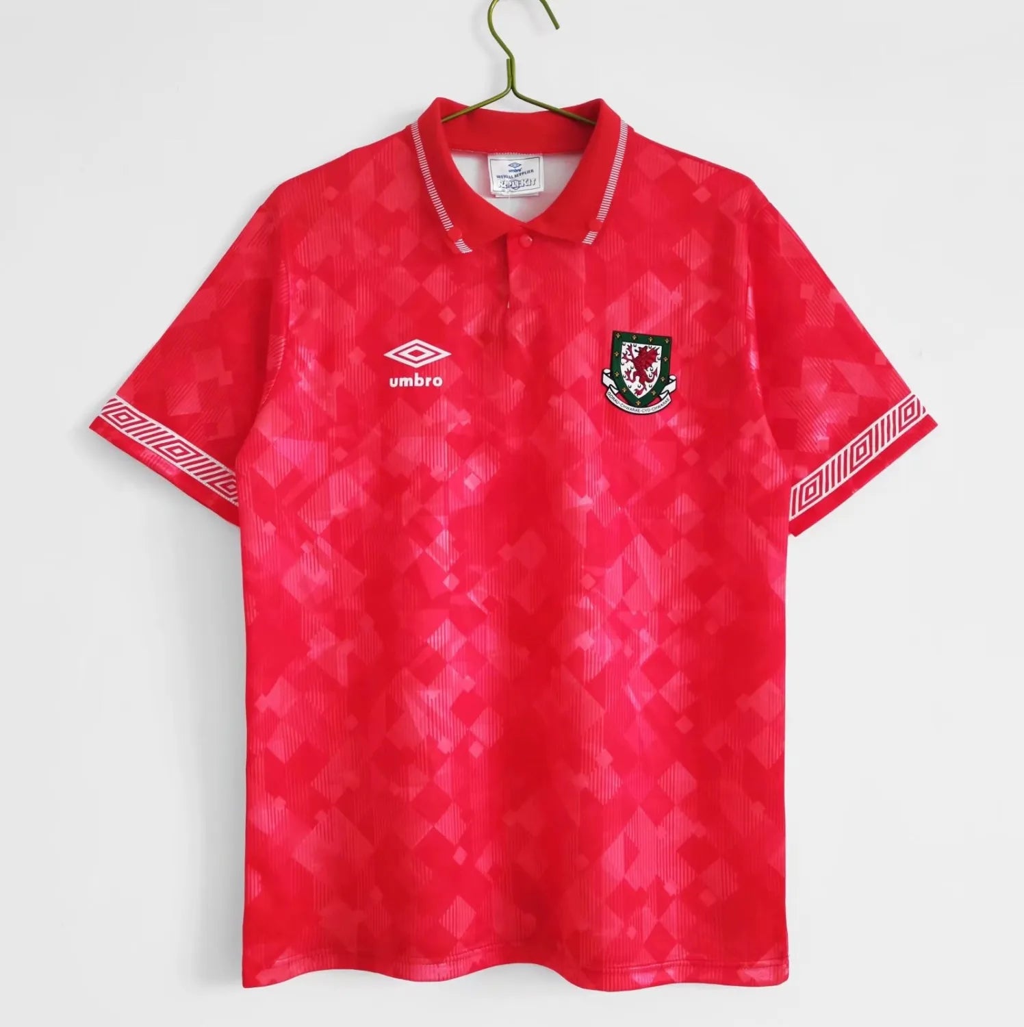 Wales 🏴󠁧󠁢󠁷󠁬󠁳󠁿 1990/92 Home Jersey. - World Cup Retro Soccer Shop