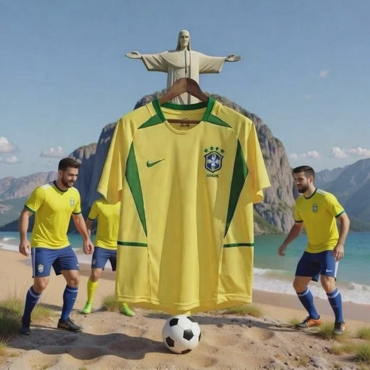 Brazil 🇧🇷 2002 World Cup “Champions” Home Jersey.